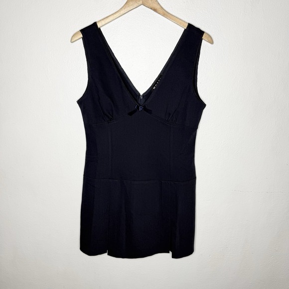 Motel Rocks Dresses & Skirts - New Motel Ristia Dress Tailoring Navy Blue Womens Large Mini Preppy Babydoll